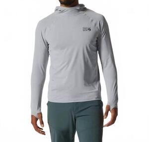 NEW MOUNTAIN HARDWEAR crater lake long sleeve hoody in glacial